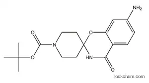 Molecular Structure of 1192355-14-8 (tert-Butyl7-amino-4-oxo-3,4-dihydrospiro[benzo[e][1,3]oxazine-2,4'-piperidine]-1'-carboxylate)